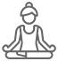 Yoga and meditation zone